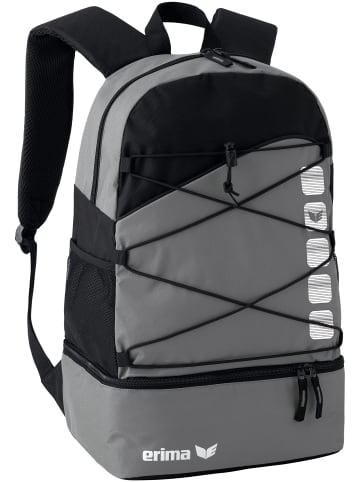erima No Gender Club 5 Multifunktionsrucksack mit Bodenfach in granit/schwarz