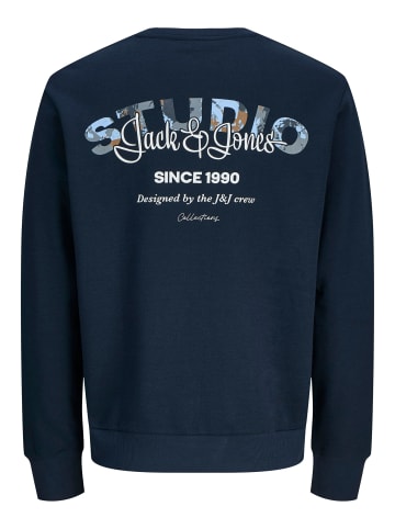JACK & JONES Junior Sweatshirt JJYUKI BACK SWEAT CREW NECK JNR in sky captain