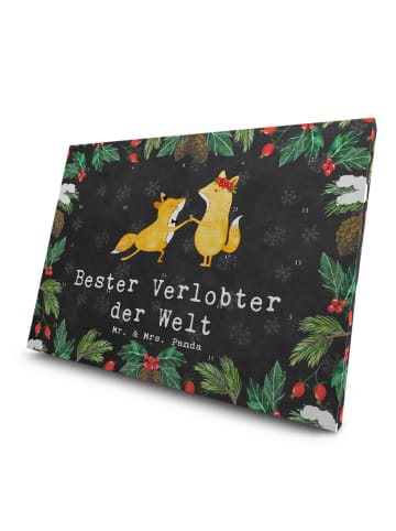 Mr. & Mrs. Panda Advents-Teekalender Fuchs Bester Verlobter der ... in Kreidetafel