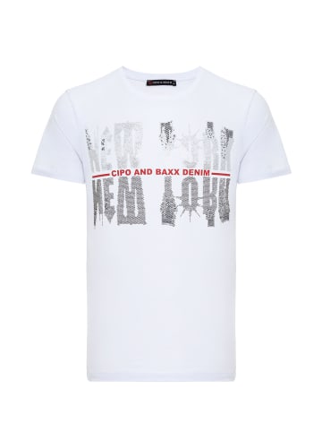 Cipo & Baxx T-Shirt in WHITE