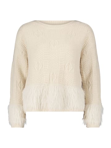 Betty Barclay Grobstrick-Pullover mit Effektgarn in beige