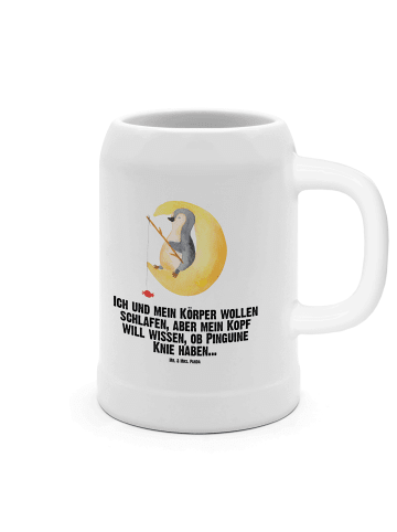 Mr. & Mrs. Panda Humpen Pinguin Mond mit Spruch in Weiß