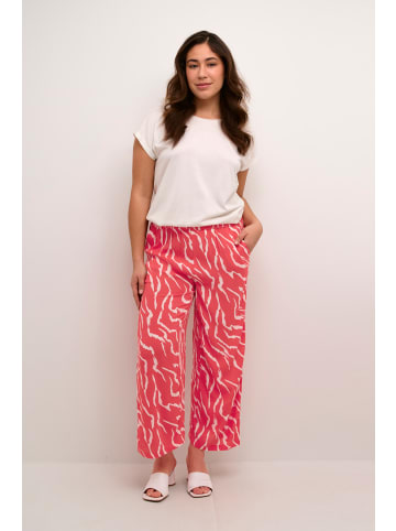Kaffe Casual Hose KAdacia Loose fit in Black / Antique Zebra Print