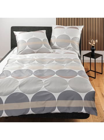 Janine Mako-Satin Bettwäsche in taupe