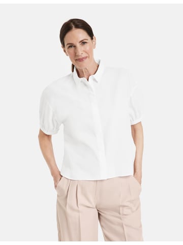 Gerry Weber Bluse Kurzarm in weiß/weiß