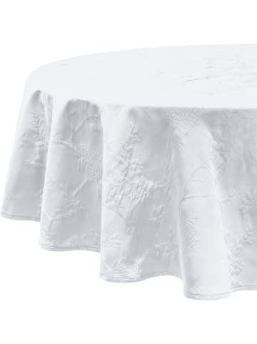 Erwin Müller Jacquard, Baumwollmischung Tischdecke Arnsberg in weiß