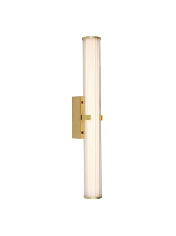 Licht-Erlebnisse Wandlampe EEK F (B)9 x (H)63 cm in Gold Klar/Transparent