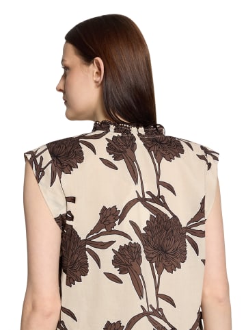 CARTOON Casual-Bluse mit Raffung in Beige/Braun