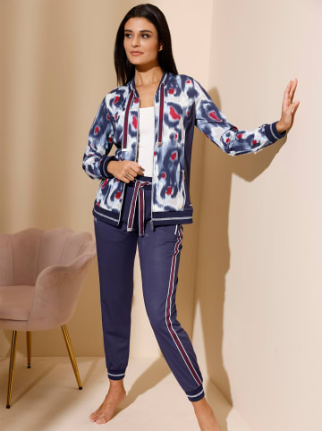 creation L Jacke in marine-kirsche-bedruckt