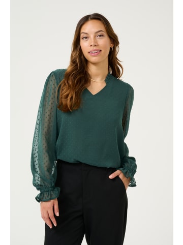 Kaffe Langarm-Bluse KAanja Regular fit in Aventurine CC