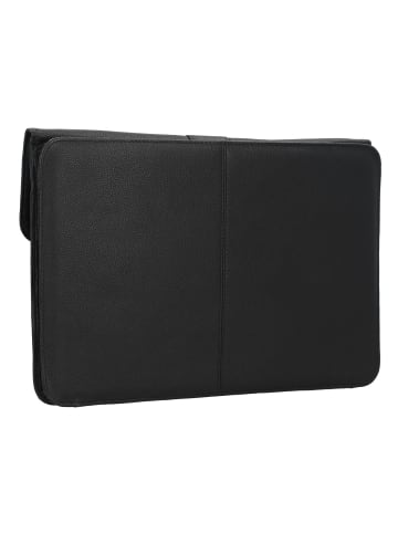 D&N Easy Business Schreibmappe Leder 39 cm in schwarz