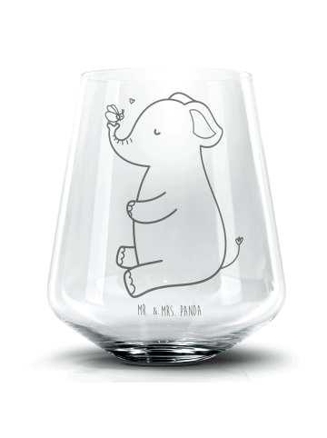 Mr. & Mrs. Panda Cocktail Glas Elefant Biene ohne Spruch in Transparent