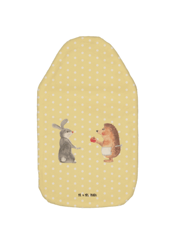 Mr. & Mrs. Panda Wärmflasche Hase Igel ohne Spruch in Gelb Pastell