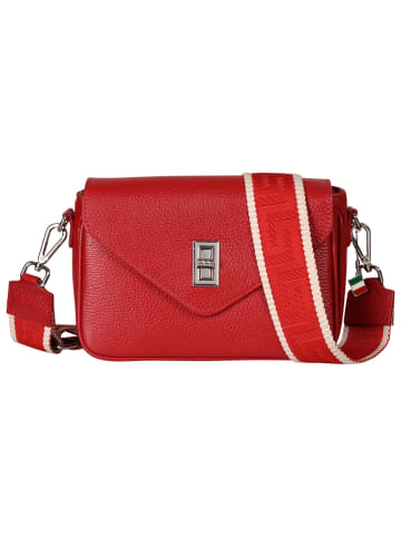 Florence Florence Umhängetasche Leder rot ca. 22cm