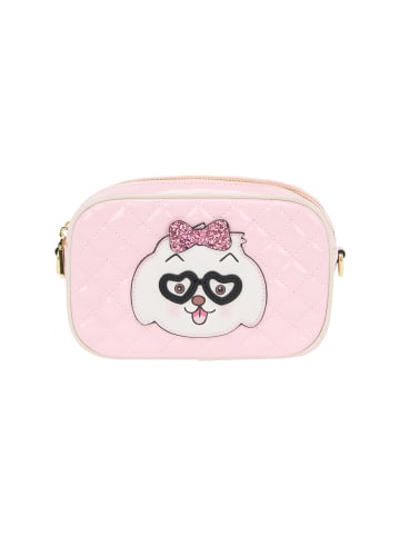 myMo Women Satchel in Pink White