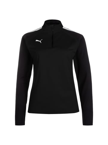 Puma Trainingspullover TeamLIGA 1/4 Zip in schwarz / weiß