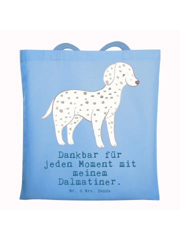 Mr. & Mrs. Panda Beuteltasche Dalmatiner Moment mit Spruch in Sky Blue