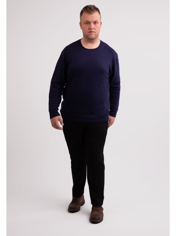 CASH-MERE.CH Rundhals Pullover in Marine Blau