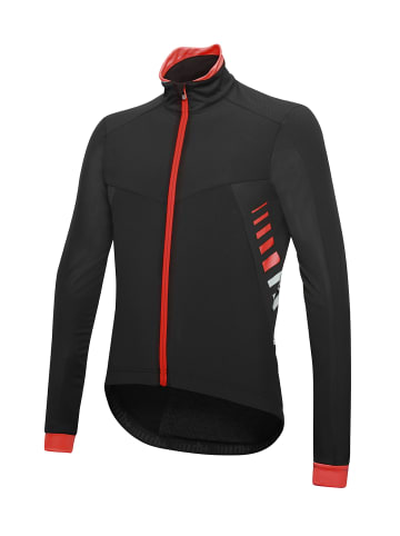 rh+ Fahrradjacke Logo Alfa Padded Jkt in black-red code-reflex