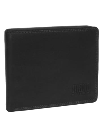 mano Geldbörse SUTURA echt Leder in schwarz