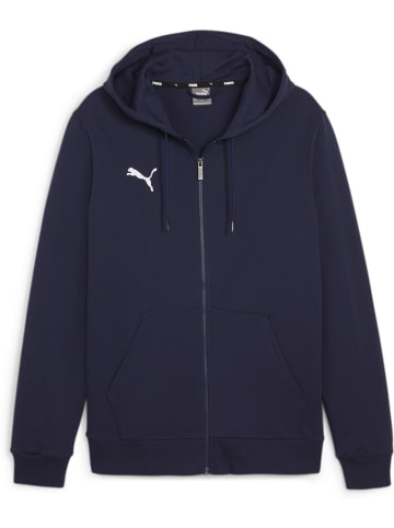 Puma Hoodie "TeamGoal CasuaLongsleeve Hooded Jacket Jr" in Blau