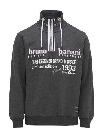 Bruno Banani Sweatshirt DIXON in Anthrazit / Melange