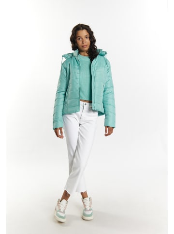 myMo Damen Leicht Wattierte Jacke in Lagune Minze