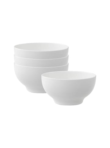 Villeroy & Boch 4er Set French-Bols New Cottage Basic 15 x 13 cm weiß in weiß