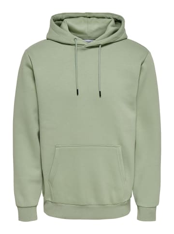 ONLY & SONS Kapuzenpullover in Iceberg Green