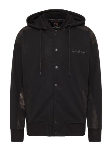 Carlo Colucci Kapuzensweatjacke Dardano in Schwarz
