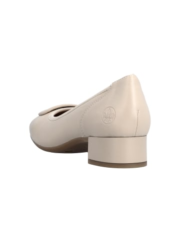 rieker Ballerinas mit Absatz aus Leder Beige