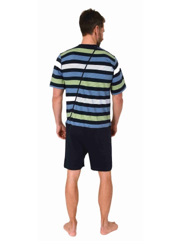 NORMANN Pflegeoverall kurzarm Reißverschluss - 73694 in marine