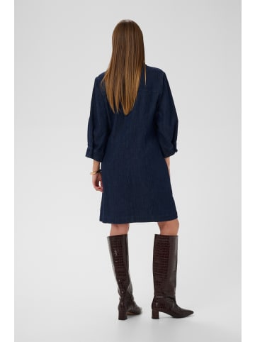 Soaked in Luxury Kleid SLChaman Feminine Form in Dark Blue Denim