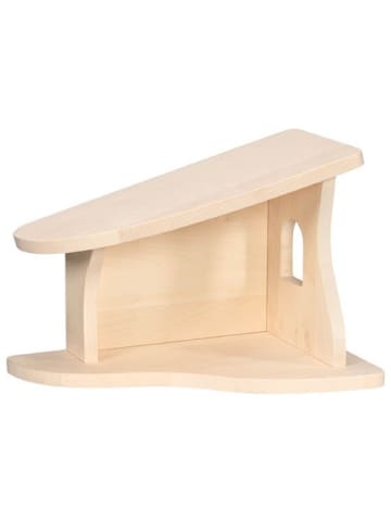 Holztiger Stall, Krippe, montiert - ab 3 Jahren
