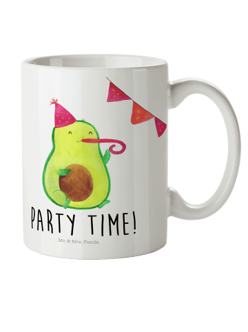 Mr. & Mrs. Panda Trinklernbecher Avocado Party Zeit mit Spruch in Weiß
