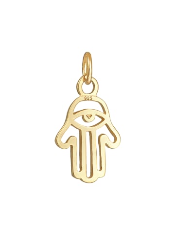 Elli Anhänger 925 Sterling Silber Hamsa Hand in Gold