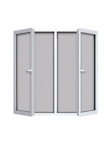 HOBERG Moskitonetz 150x130cm schwarz 16 Magnetbefestigung für Fenster Schwarz