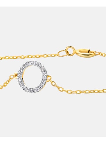Diamant L'éternel Armband aus 375 Gelbgold mit 0.06 Karat Diamant