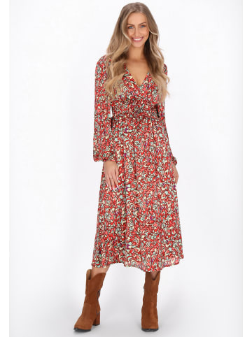 IZIA Dress in red multicolor