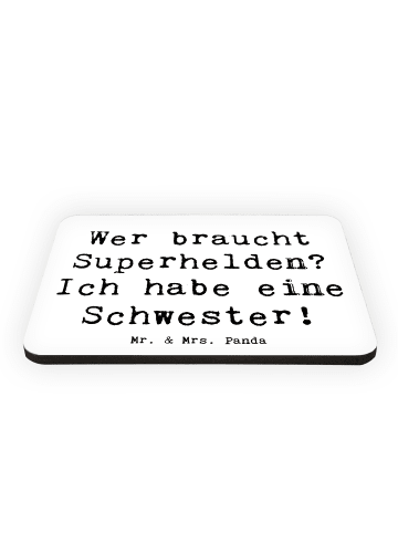 Mr. & Mrs. Panda Magnet Spruch Liebe Schwester mit Spruch in Weiß