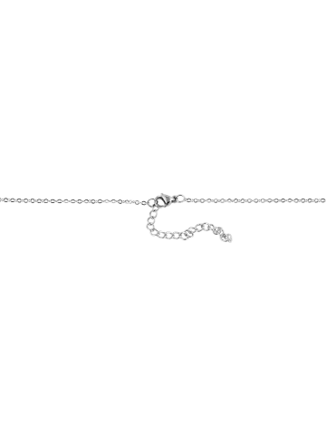 Adeliás Damen Halskette mit Anhänger – Kreuz aus Edelstahl in silber