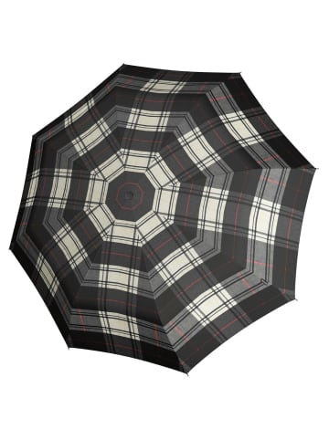 Knirps T.200 M Duomatic - Taschenschirm Regenschirm (bordeaux) in check black/white