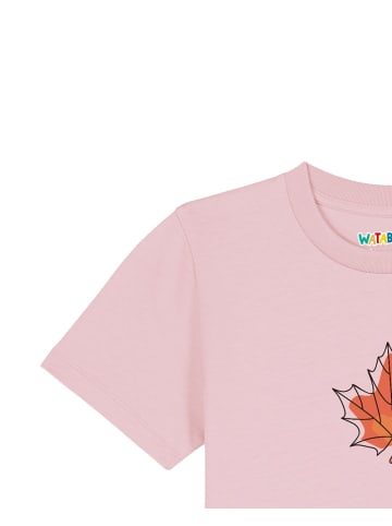 wat? Apparel T-Shirt Herbst in Rosa
