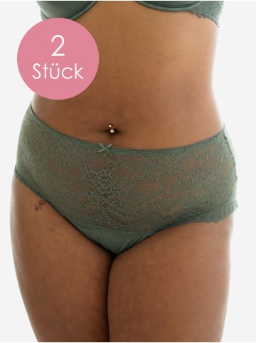 SugarShape High-Panty-Set Lace Basic 2er Set in olive