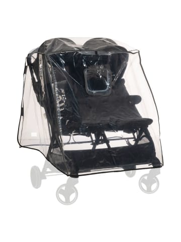 Hauck Universal Regenschutz für Geschwisterwagen in schwarz,grau