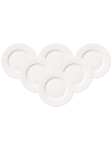 Villeroy & Boch 6er Set Frühstücksteller For Me in Weiß ø 21,5 cm in weiß