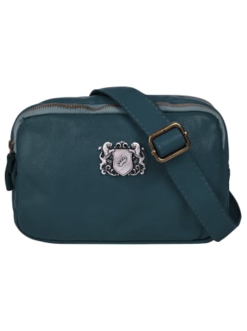 Samantha Look Umhängetasche echt Leder in blau