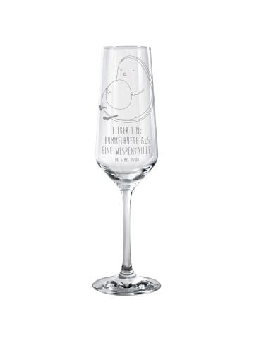 Mr. & Mrs. Panda Graviertes Sektglas Avocado Pfeifen mit Spruch in Transparent
