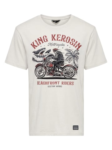 King Kerosin King Kerosin T-Shirt Beachfront riders in offwhite