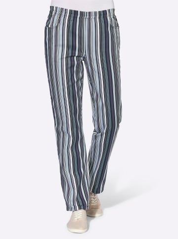 WITT WEIDEN Hose in schwarz-gestreift